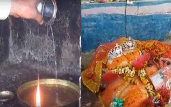 गड़ियाघाट वाली माँ के मंदिर में पानी से जलता है दीपक