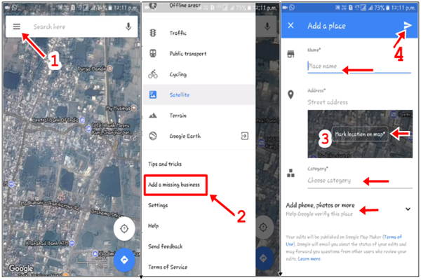 Google Map पर अपना Address Location कैसे डाले