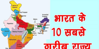 भारत के 10 सबसे गरीब राज्य