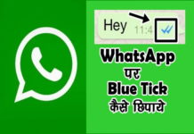 WhatsApp से Blue Tick कैसे हटाये