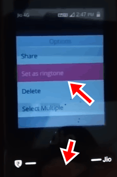 Jio Phone में गाने का Ringtone कैसे लगाये