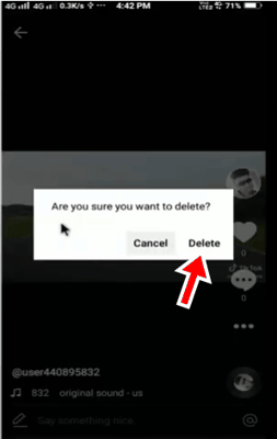 Tik Tok की Video कैसे Delete करे