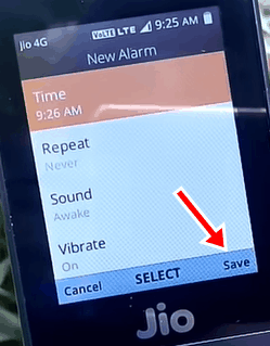 Jio Phone में Alarm कैसे लगाएं