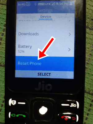 Jio Phone को Format कैसे करें