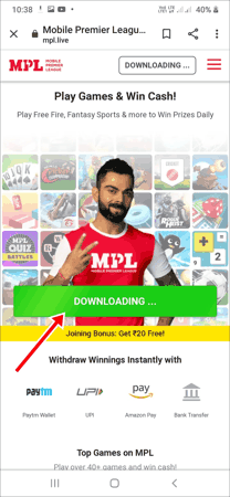 MPL App डाउनलोड कैसे करें