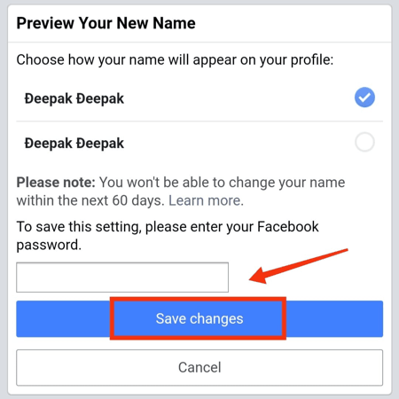 फेसबुक में अपना नाम चेंज कैसे करें