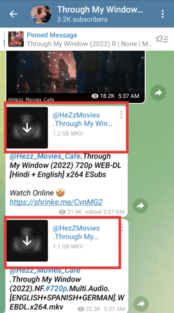 how to download movie from telegram